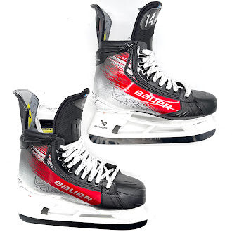 Bauer Vapor Hyperlite 2 – Patins de hockey Pro Stock – Taille 8 (rouge)